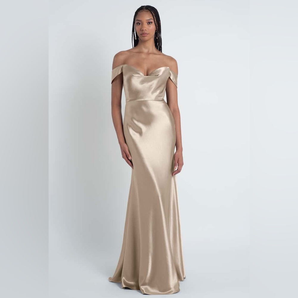 Jenny Yoo Camilla Pale Gold Dress